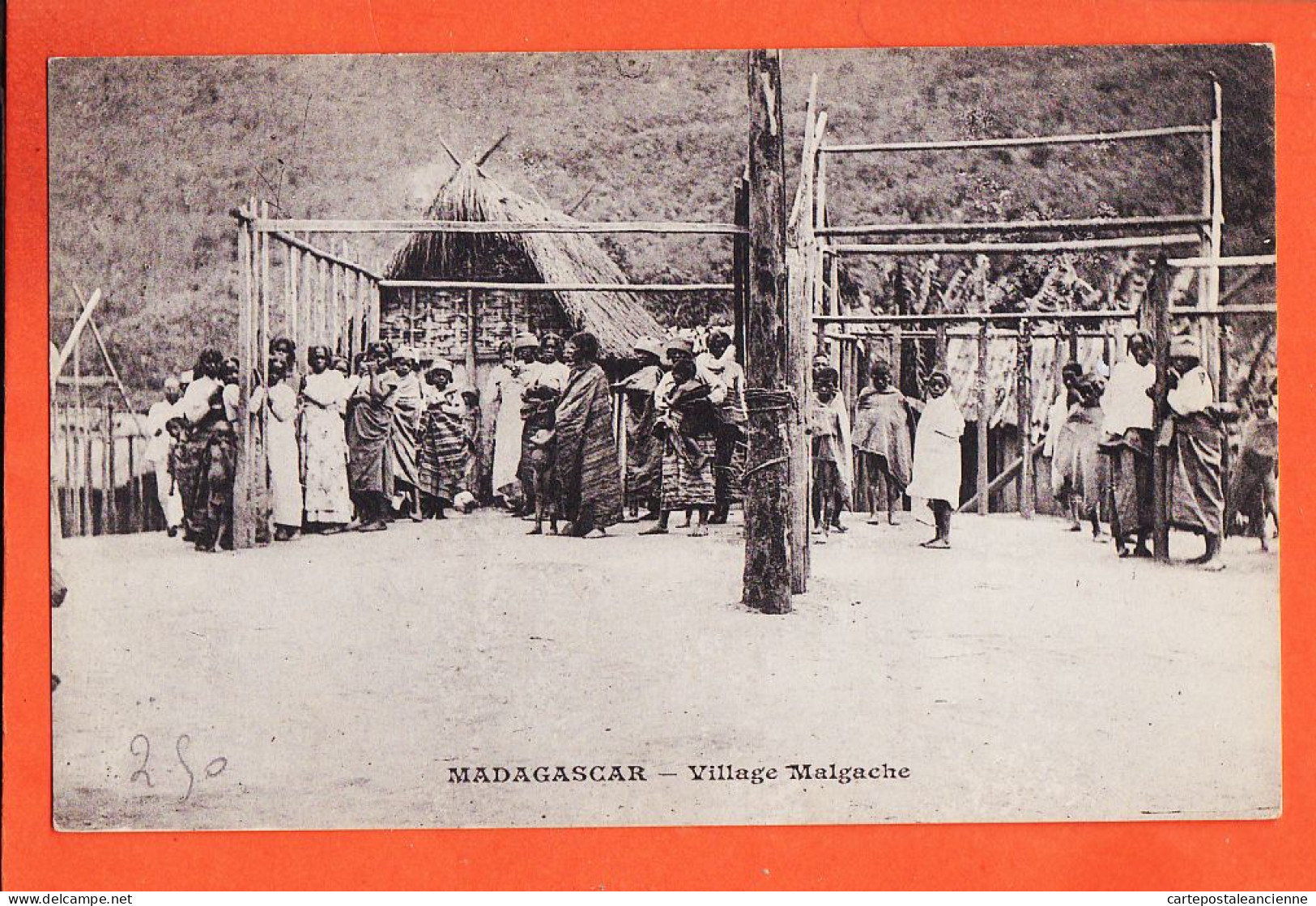 10551 / ⭐ ◉  ( Etat Parfait ) MADAGASCAR Village MALGACHE 1900s Messageries Maritimes 411 - Madagaskar