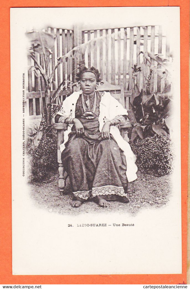 10544 / ⭐ ◉  ( Etat Parfait ) Ethnic DIEGO-SUAREZ Madagascar Type De Femme Une Jeune Beauté 1900s Collection CHATARD 24 - Madagascar