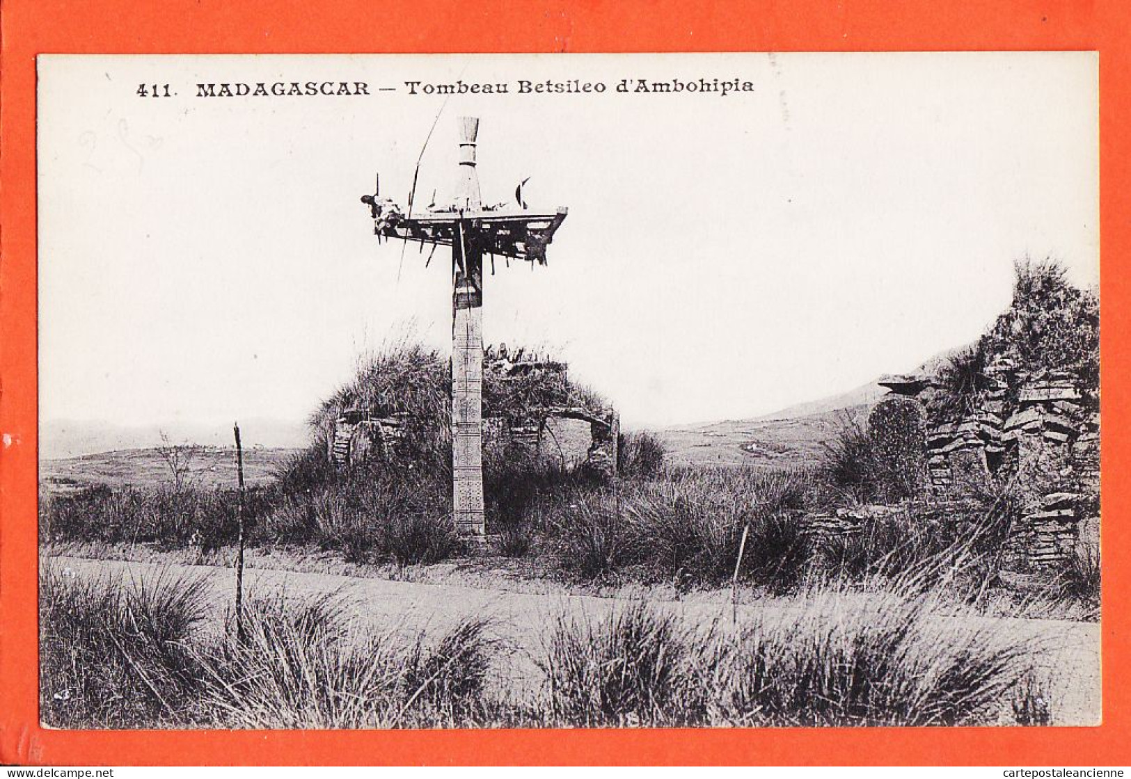 10552 / ⭐ ◉  ( Etat Parfait ) MADAGASCAR Tombeau BETSILEO D'AMBOHIPIA 1900s Messageries Maritimes 411 - Madagascar