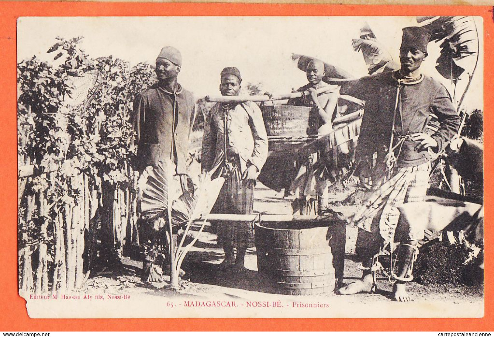 10536 / ⭐ ◉  Peu Commun NOSSI-BE Madagascar Prisonniers 1910s Editeur HASSAN ALY Fils 65 - Madagaskar