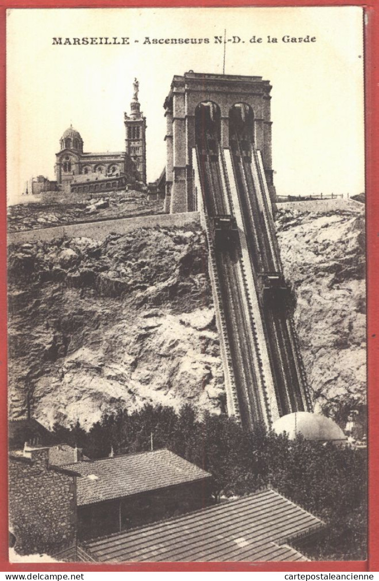 10697 ● MARSEILLE 13-Bouches Rhone Ascenseurs NOTRE-DAME N-D De LA GARDE 1910s - Notre-Dame De La Garde, Lift En De Heilige Maagd