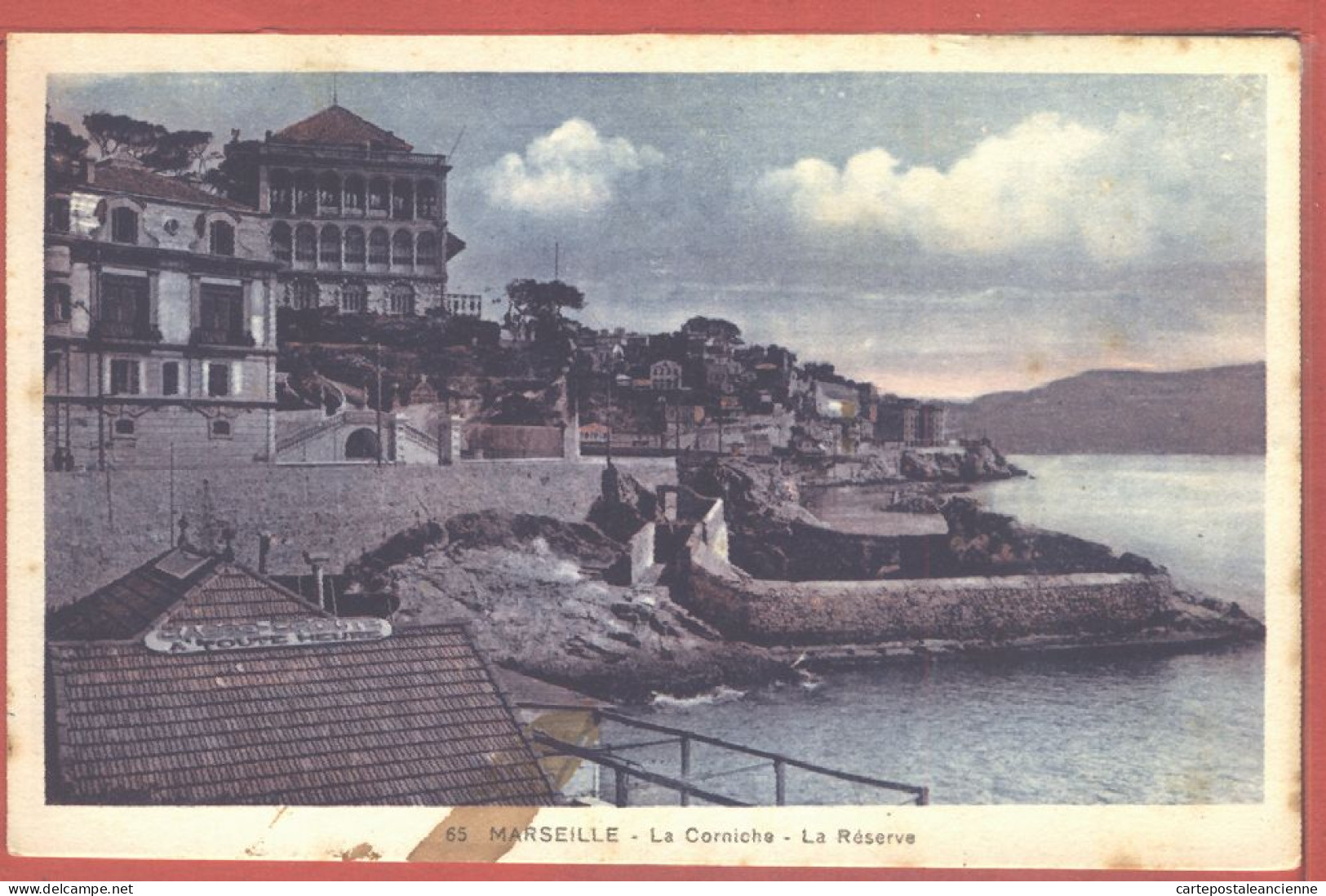 10744 ● MARSEILLE 13-Bouches Rhone Maison Corniche Réserve 1932 Edition INTRESSANTE CONSTA 65 - Endoume, Roucas, Corniche, Playas