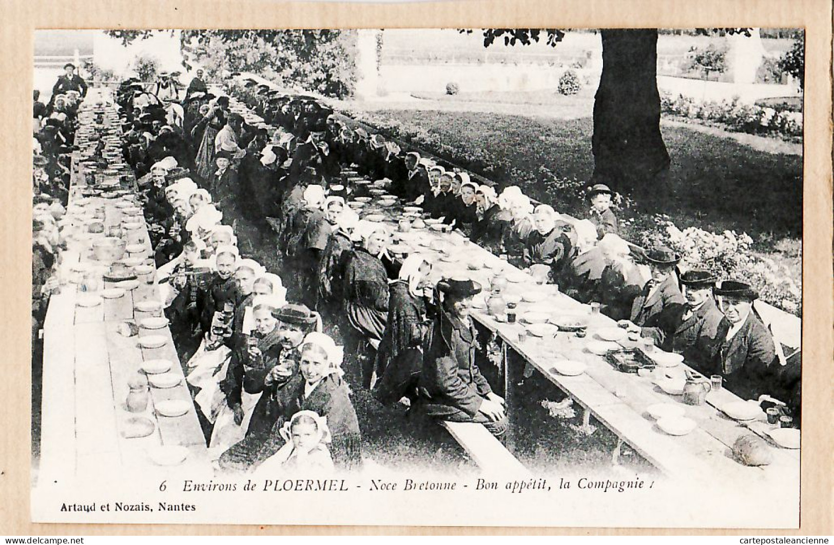 10624 ● Environs PLOERMEL 56-Morbihan NOCE BRETONNE BON APPETIT COMPAGNIE Le 21.08.1915 - ARTAUD NOZAIS 6 - Ploërmel
