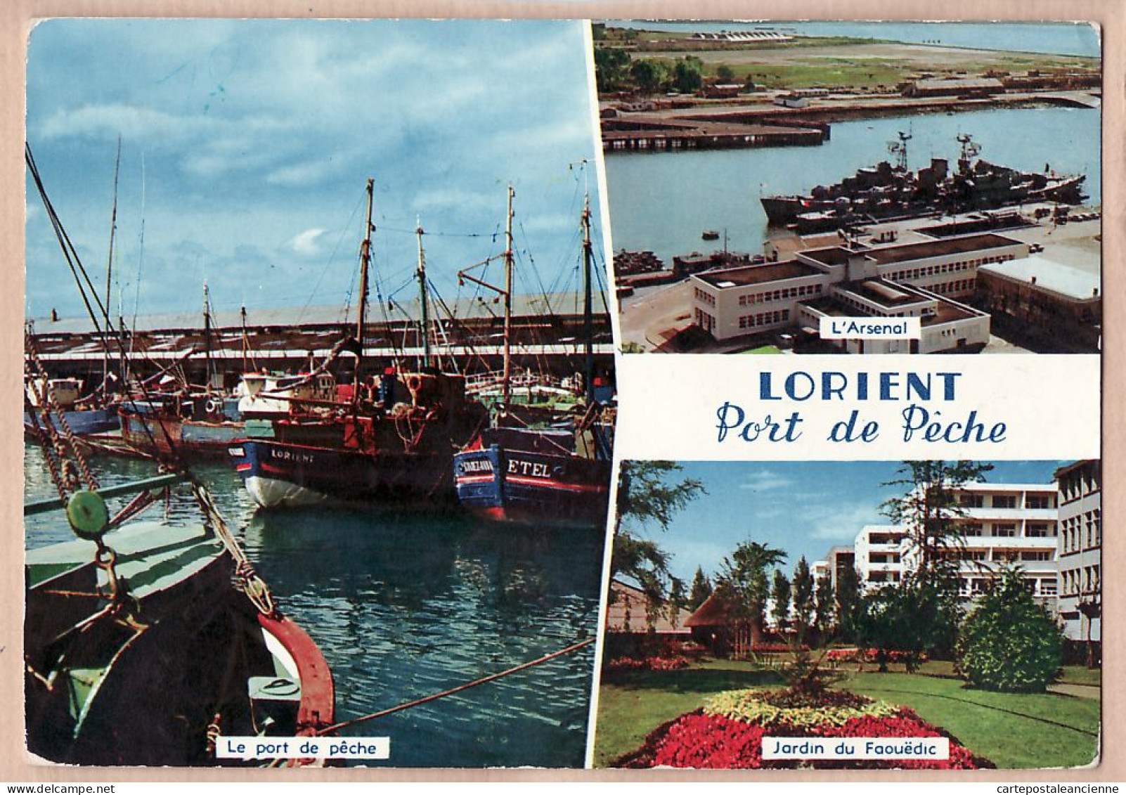 10563 ● LORIENT 56-Morbihan Port Pëche Arsenal Jardin FAOUËDIC Multivues Postée Le 12.04.1968 ¤ ARTAUD N°1 - Lorient