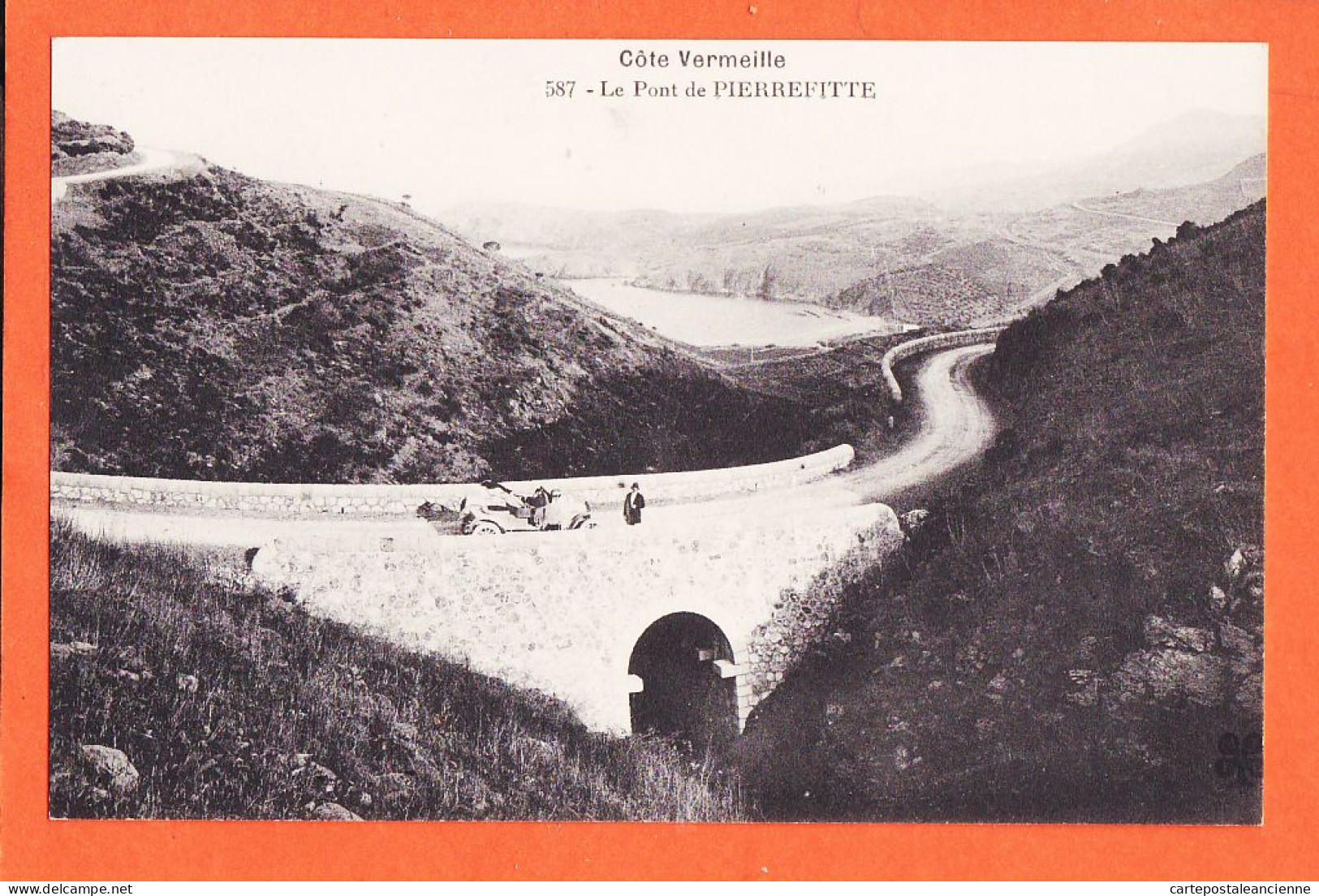 10519 ● Le Pont De PIERREFITTE (66) Automobile 1910s Côte VERMEILLE à Marius BOUTET -MTIL 587 Pyrénées Orientales - Autres & Non Classés