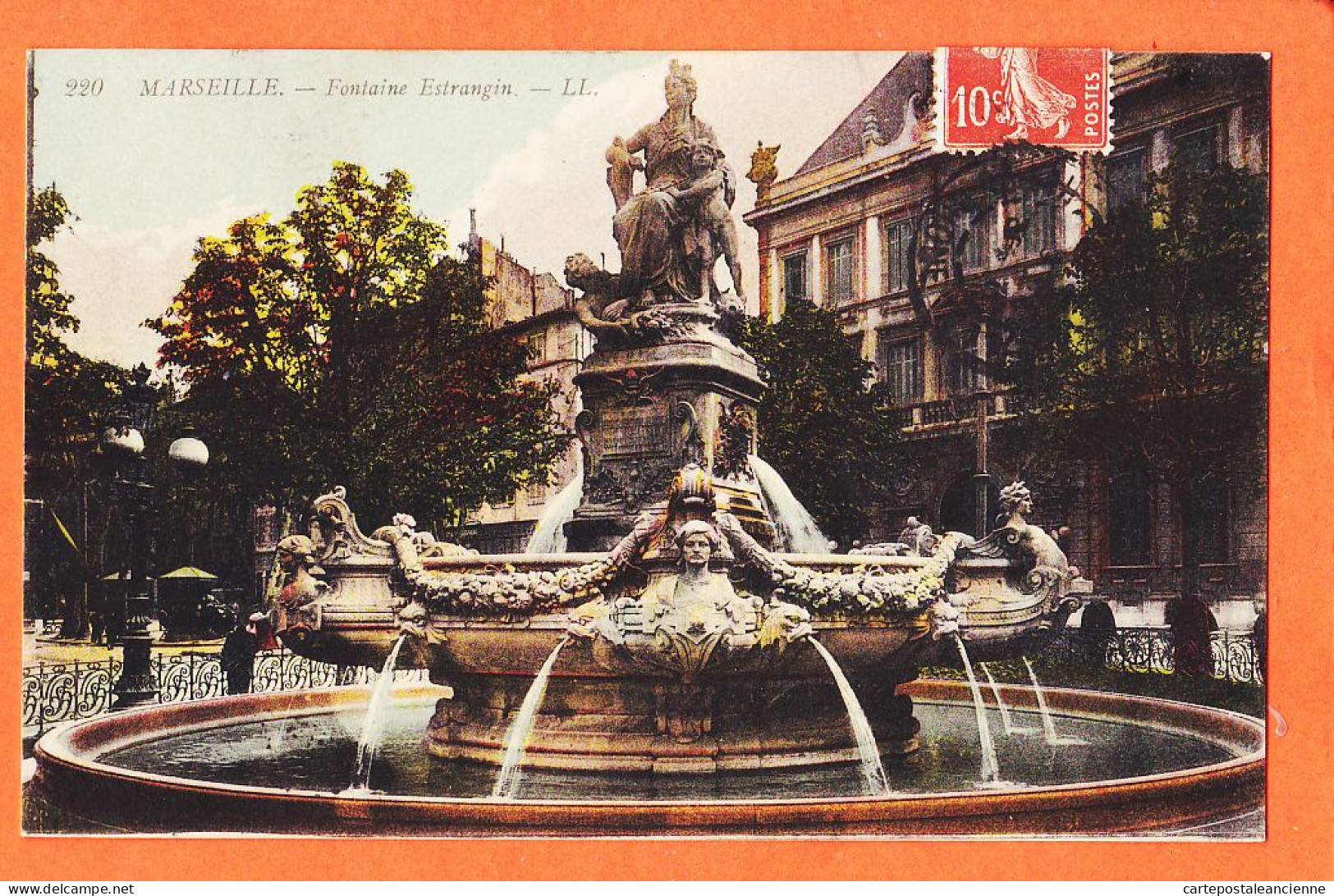 10794 / ⭐ ◉  MARSEILLE 13-Bouches Du Rhone Fontaine ESTRANGIN 1910s à Honoré VILAREM Port-Vendres LEVY 220 - Canebière, Stadtzentrum