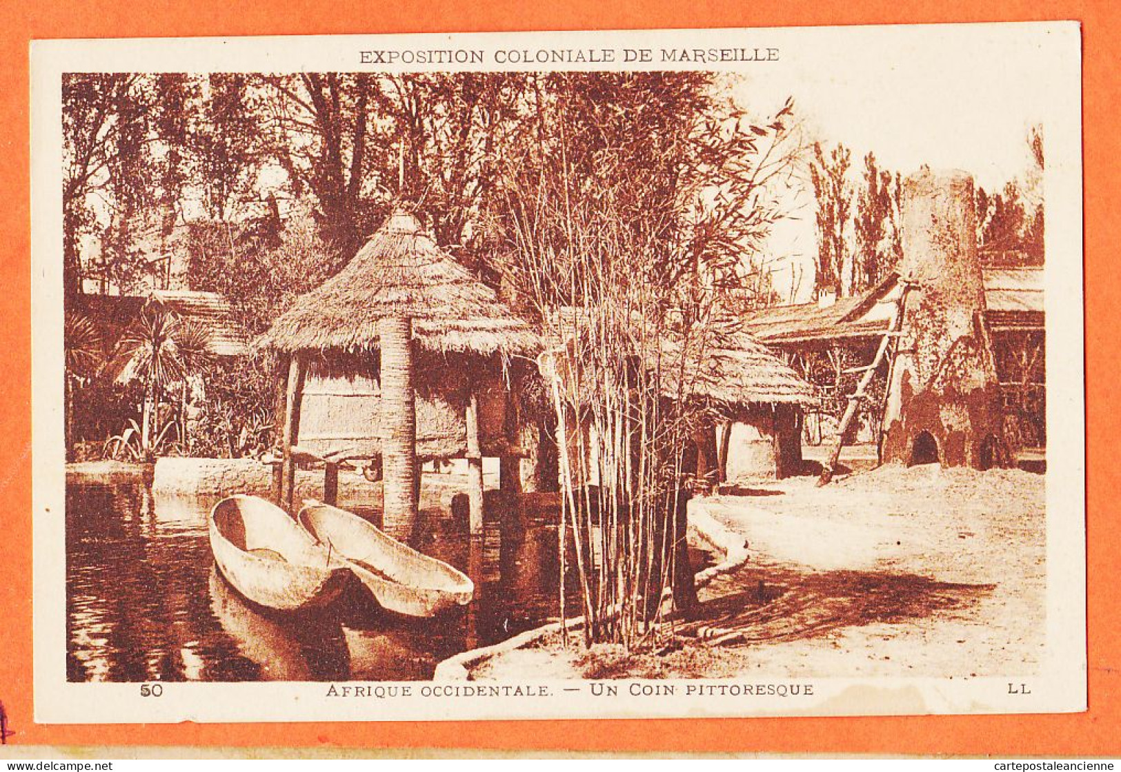 10704 ● MARSEILLE (13) Exposition Coloniale Afrique Occidentale 1922 Un Coin Pittoresque LEVY NEURDEIN 50 - Weltausstellung Elektrizität 1908 U.a.