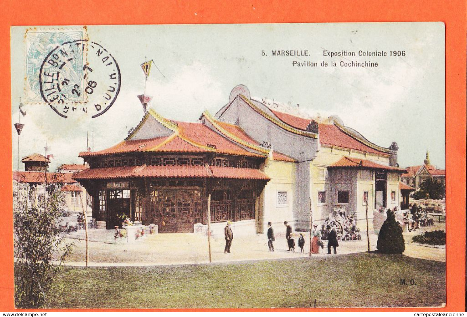 10721 ● MARSEILLE Exposition Coloniale 1906 Pavillon De La COCHINCHINE à Honoré VILAREM Port-Vendres -OLLIVIER 5 - Mostre Coloniali 1906 – 1922