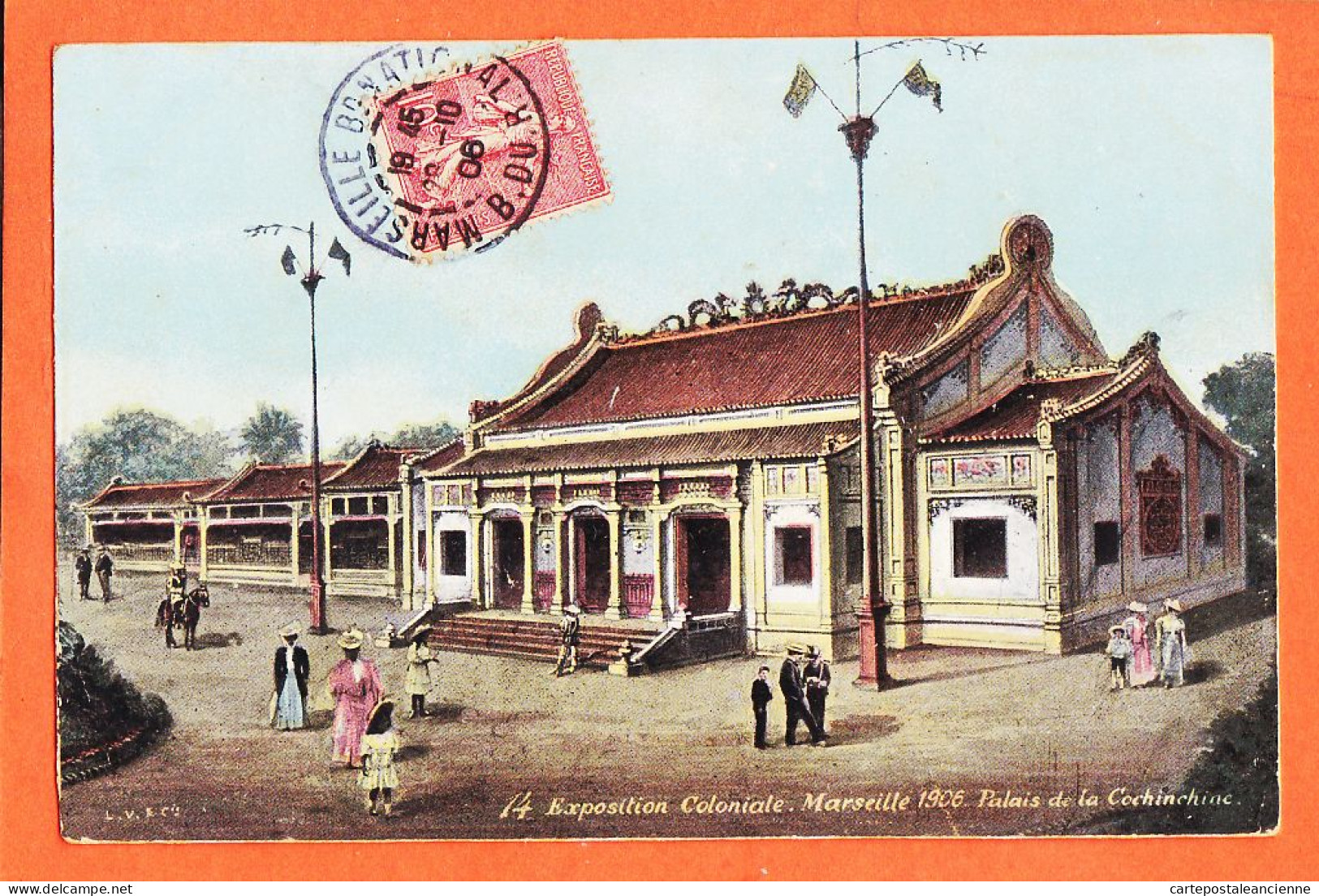 10718 ● Aqua-Photo L.V 14 MARSEILLE Exposition Coloniale 1906 Pavillon  COCHINCHINE à Honoré VILAREM-LEOPOLD VERGER - Expositions Coloniales 1906 - 1922