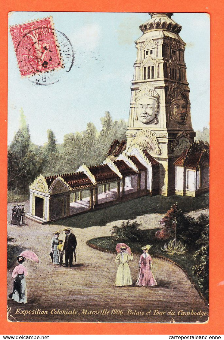 10716 ● Aqua-Photo L.V 10 MARSEILLE Exposition Coloniale 1906 Palais Tour CAMBODGE-VILAREM Port-Vendres-LEOPOLD VERGER - Exposiciones Coloniales 1906 - 1922