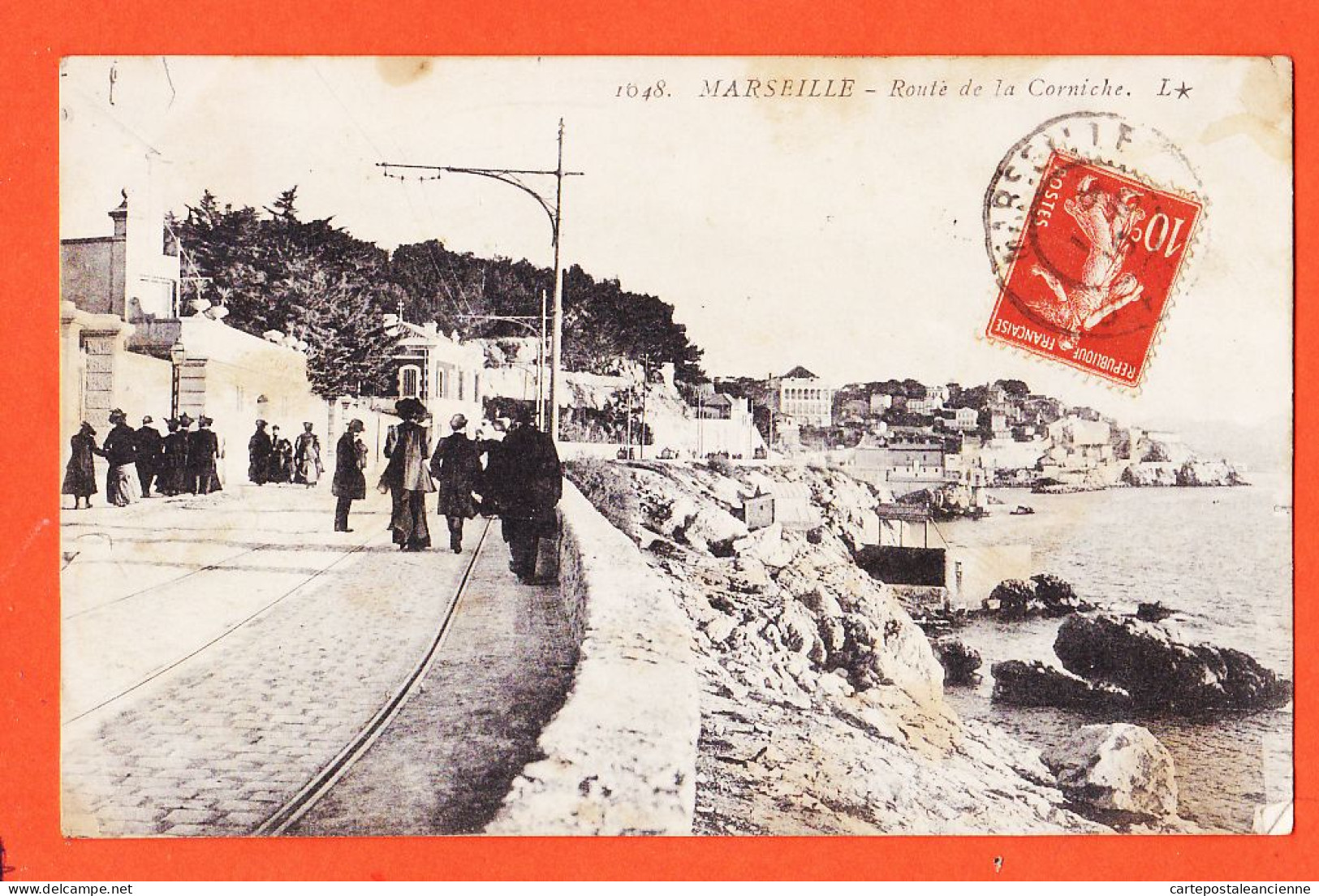 10742 ● MARSEILLE (13) Route De La CORNICHE Le Prophète 1910 à Honoré VILAREM Port-Vendres -L* 1048 - Endoume, Roucas, Corniche, Plages