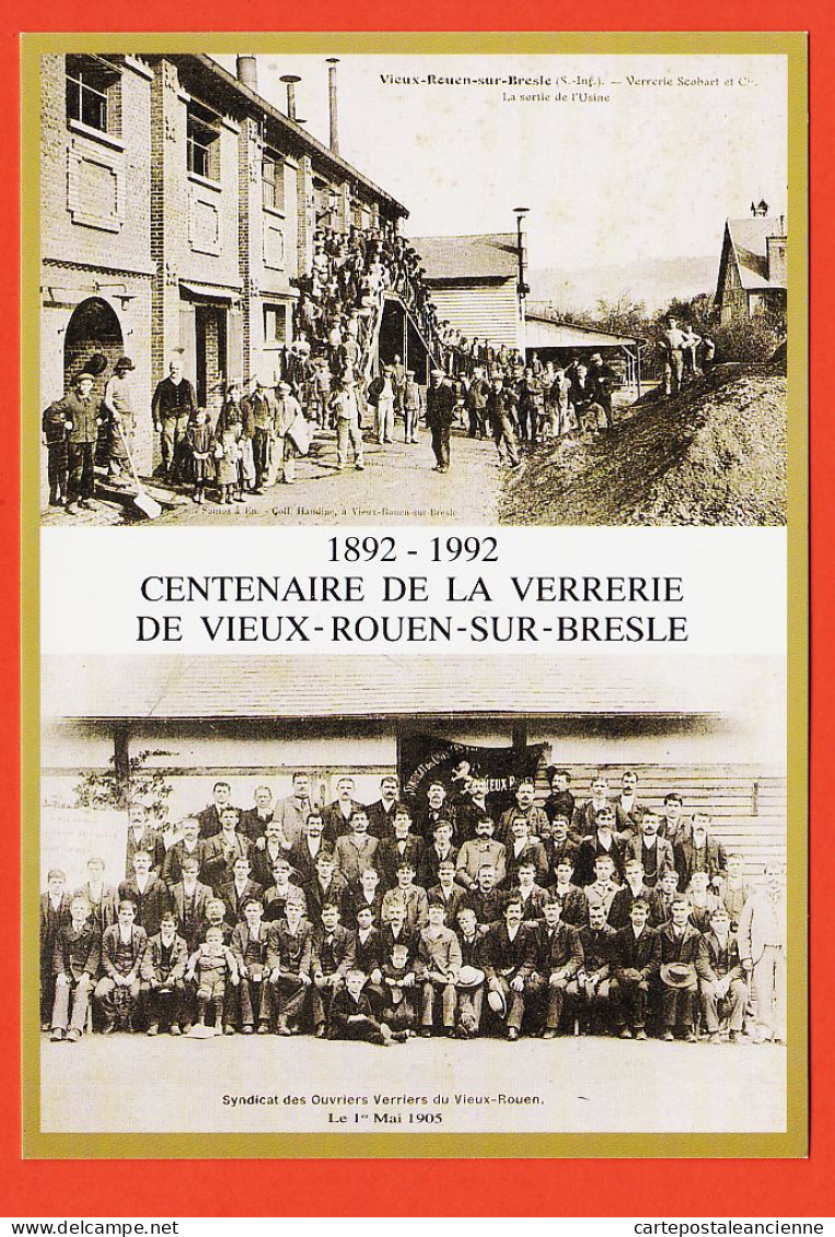 10897 / VIEUX-ROUEN-SUR-BRESLE 1892-1992 Centenaire VERRERIE 12e Salon AUMALE Patrick Fabrice FRANCOIS - Other & Unclassified