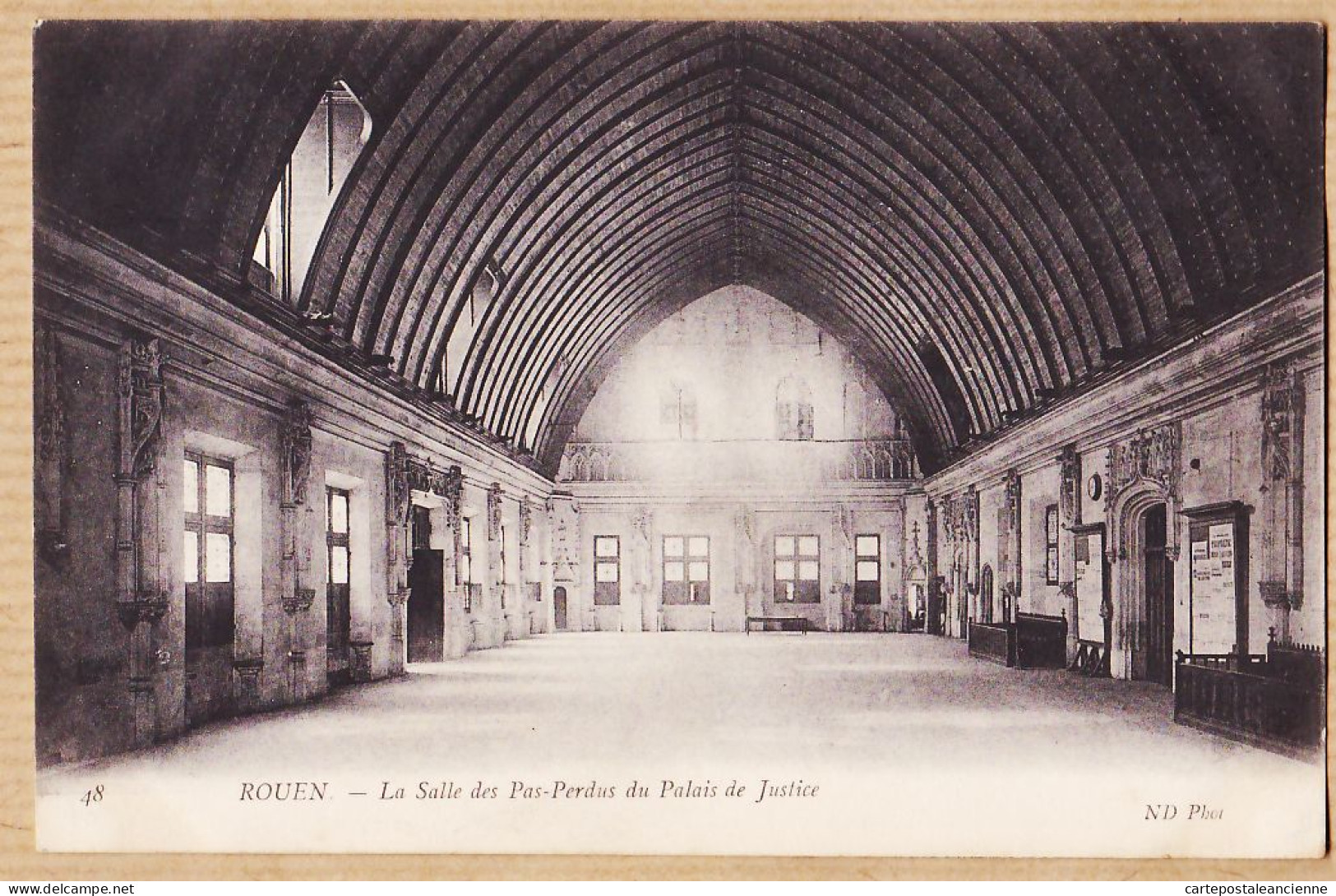 10854 / ROUEN La Salle Des PAS-PERDUS Du Palais De Justice Seine-Maritime 1910s NEURDEIN 48- Etat PARFAIT - Rouen