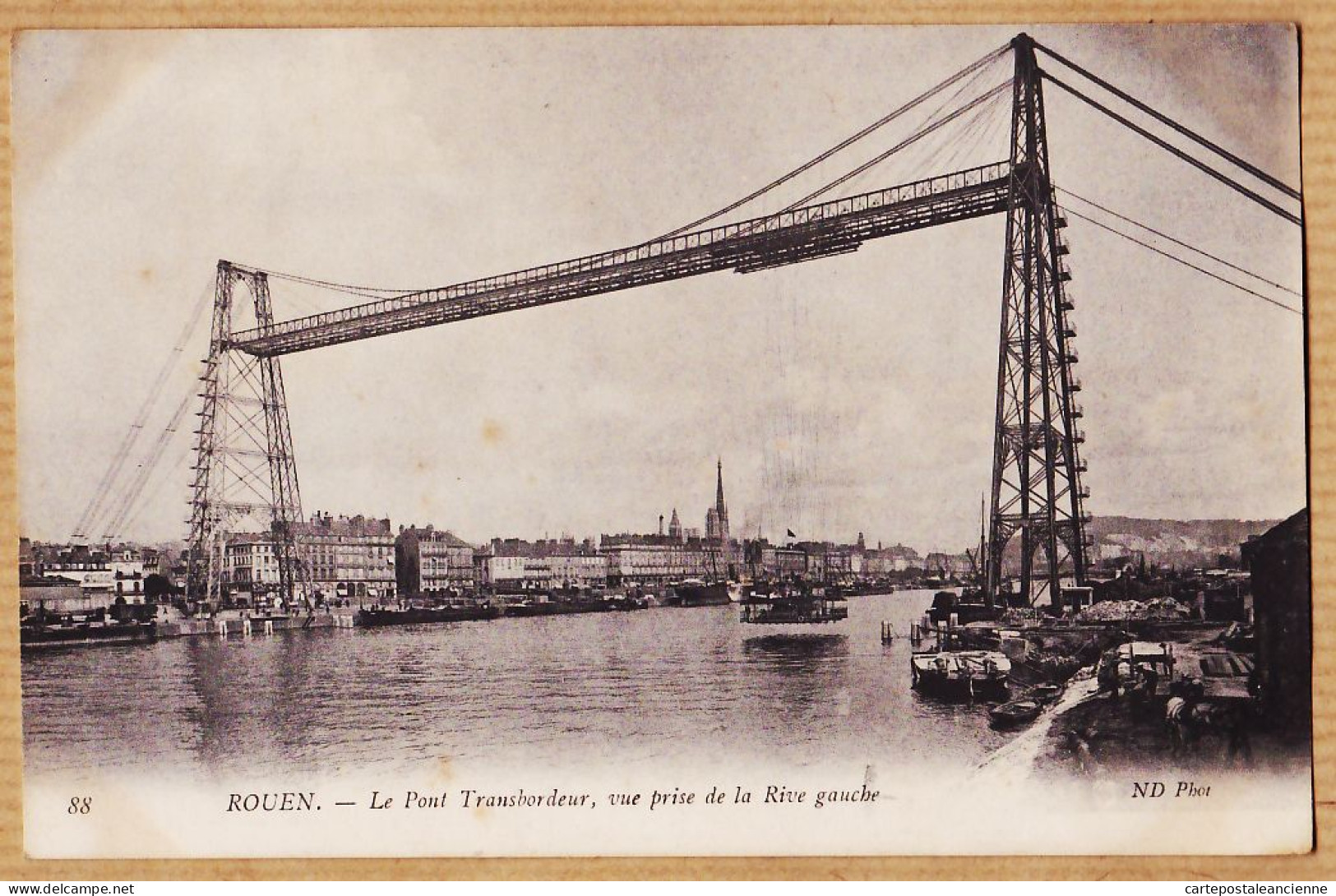 10862 / ROUEN Le Pont Transbordeur Vue Prise De La Rive Gauche Seine-Maritime 1910s NEURDEIN 88 - Rouen