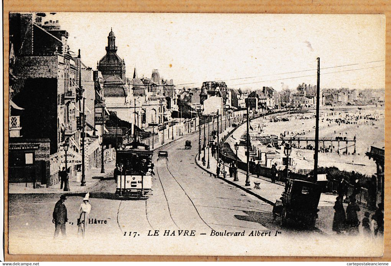 10920 / LE HAVRE Tramway N°44 Boulevard ALBERT 1er 1900s à GIRAUD Banque France Paris- G.F 117 - Sin Clasificación