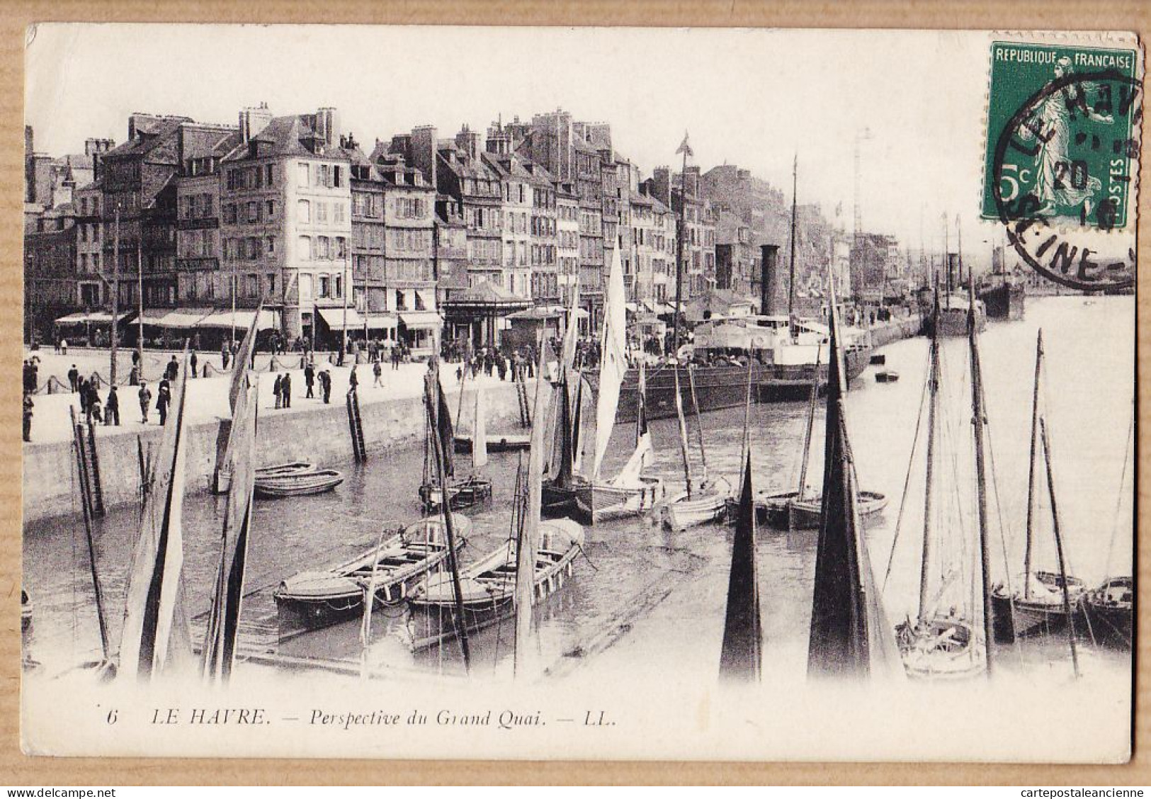 10929 / LE HAVRE Perspective Du Grand Quai Cpbat 1910 à EDOUARD Cc HOFFMAN Route Villaines Palaiseau-LEVY 6 - Porto