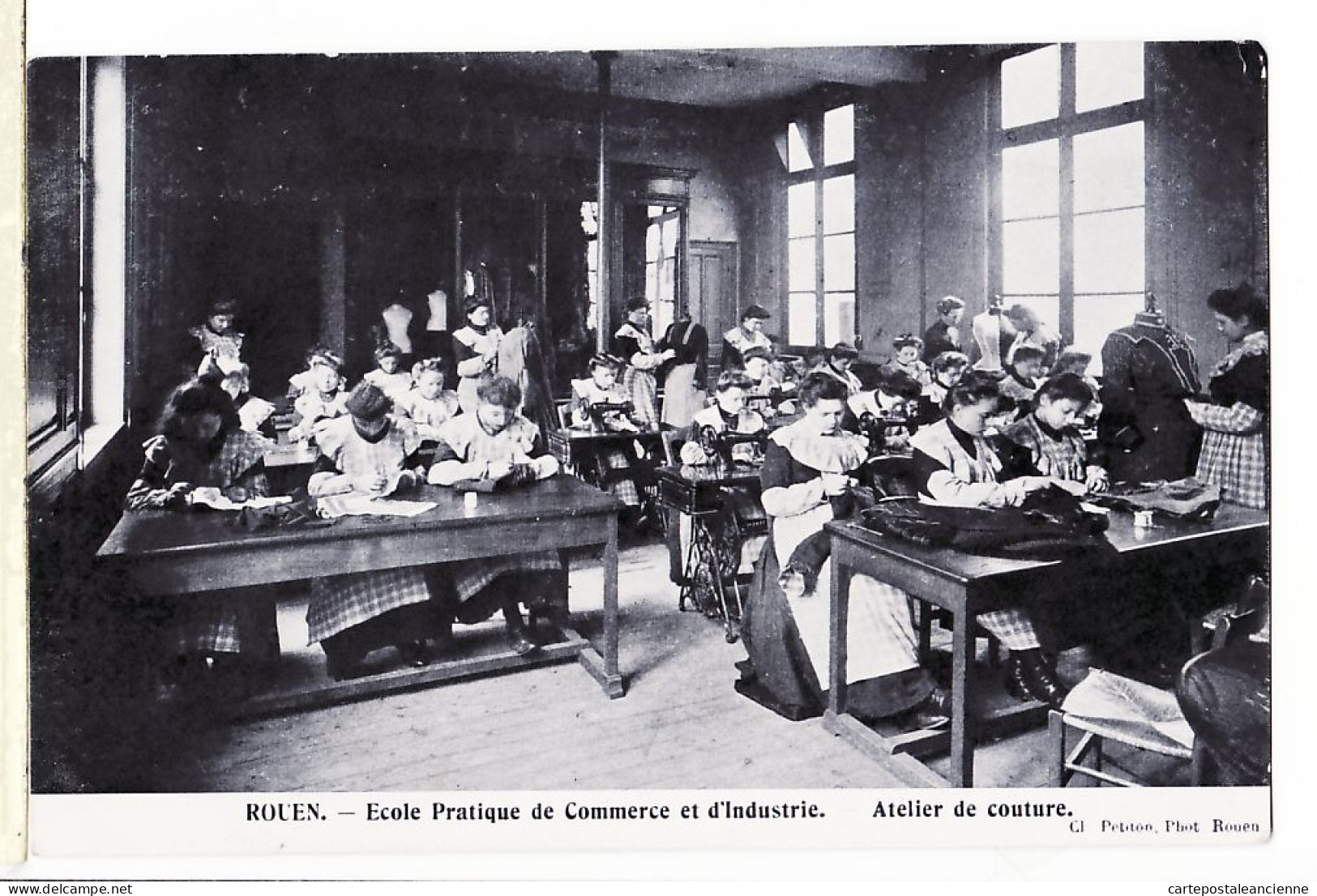 10831 / ROUEN Seine Maritime Atelier De COUTURE Ecole PRATIQUE COMMERCE Et D'INDUSTRIE 1910s Photo PETITON - Rouen