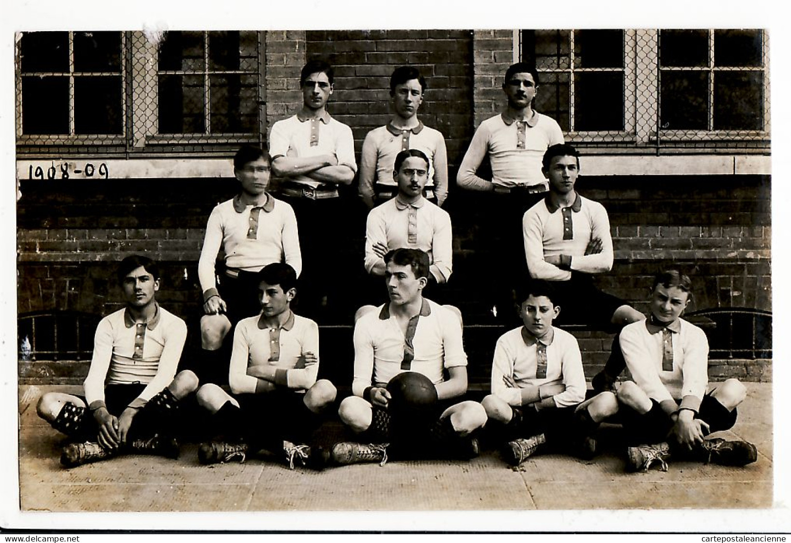 10904 / ⭐ ◉  ♥️ (•◡•) Carte-Photo 76-ROUEN Institution JOIN LAMBERT Equipe FOOTBALL Junior 1908-1909 Peu Commun - Rouen