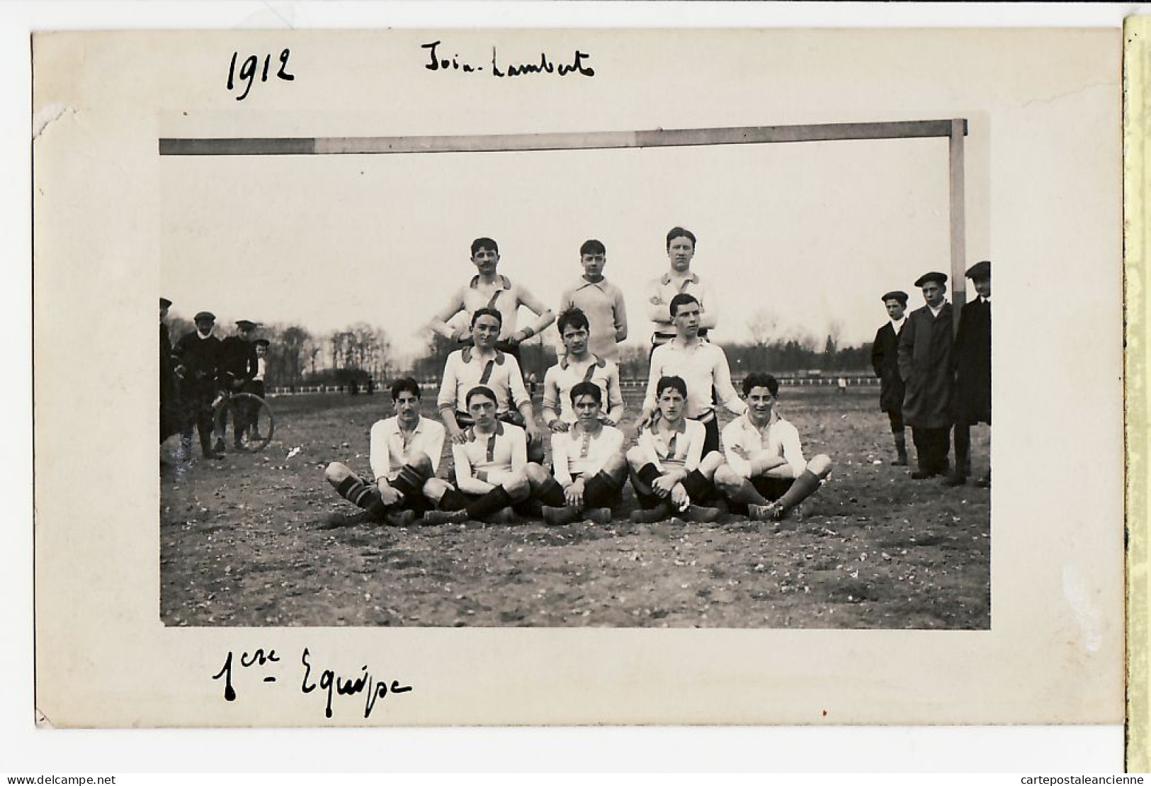 10969  / ⭐ ◉  ♥️ (•◡•) Carte-Photo 76-ROUEN Institution JOIN LAMBERT 1ere EQUIPE PREMIERE FOOTBALL 1912 Peu Commun - Rouen