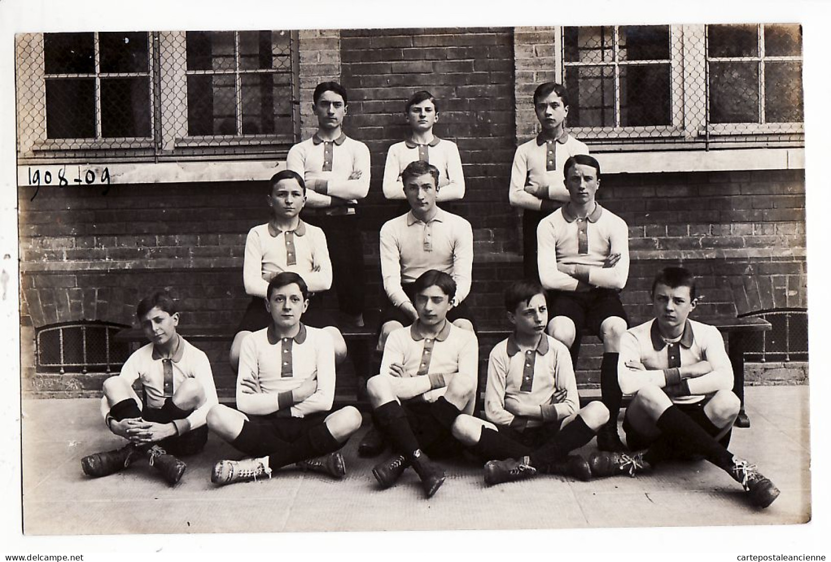 10829 / ROUEN (76) Institution JOIN LAMBERT Equipe FOOTBALL Saison 1908-1909 CARTE PHOTO Seine Maritime CPASPORT - Rouen