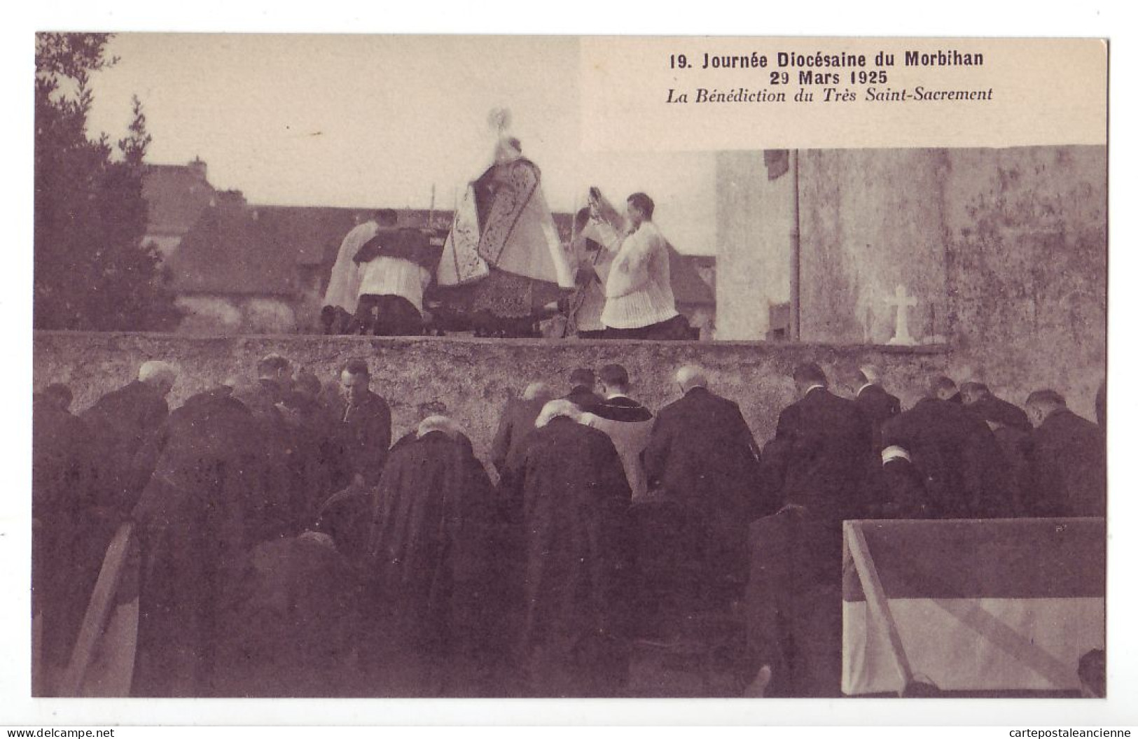 10598 ● ● VANNES Journée Diocésaine Du MORBIHAN 29 Mars 1925 La Bénediction Très Saint Sacrement- ARTAUD NOZAIS 19 - Vannes