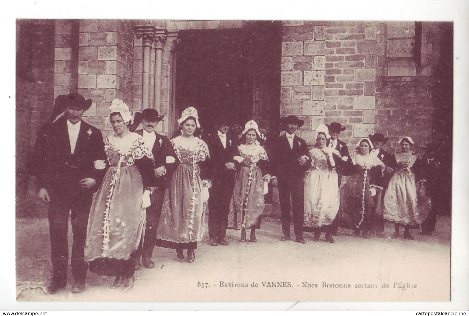 10596 ● Environs De VANNES NOCE Bretonne Sortant De L' Eglise 1910s - Laurent NEL 857 - Vannes