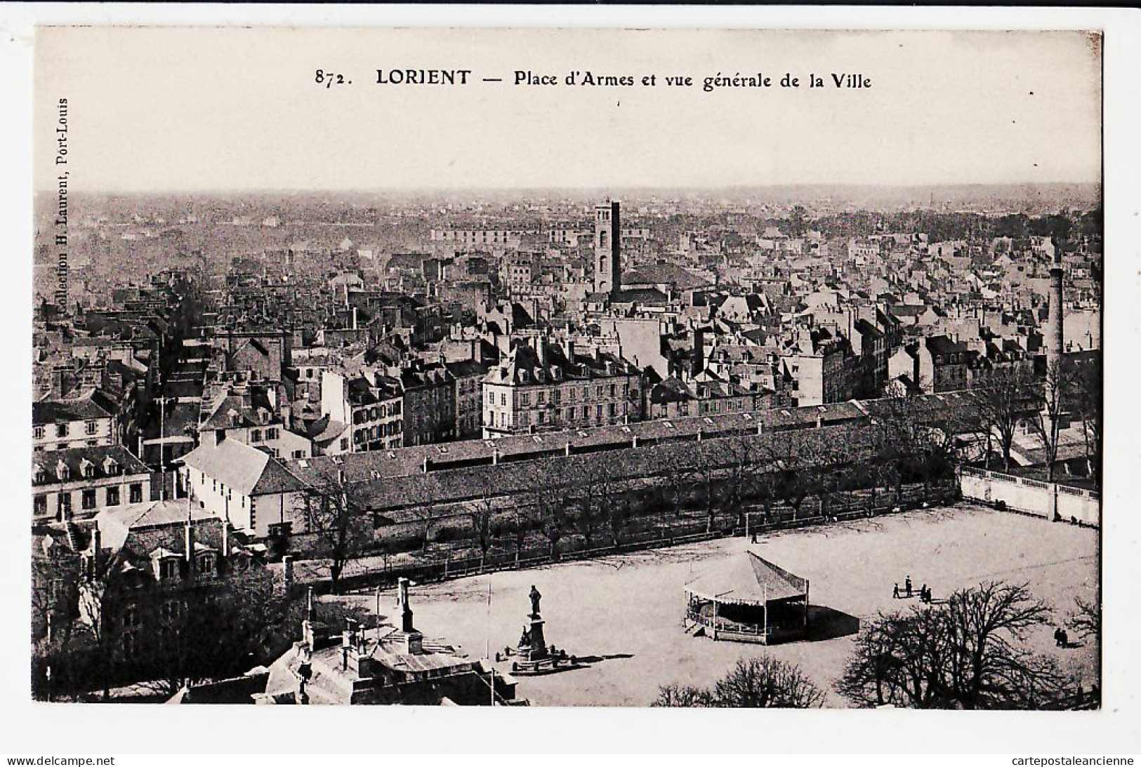 10562 ● LORIENT Place D' ARMES Kiosque Musique Vue Generale De La Ville 1910s Collection LAURENT 872/ Morbihan - Lorient