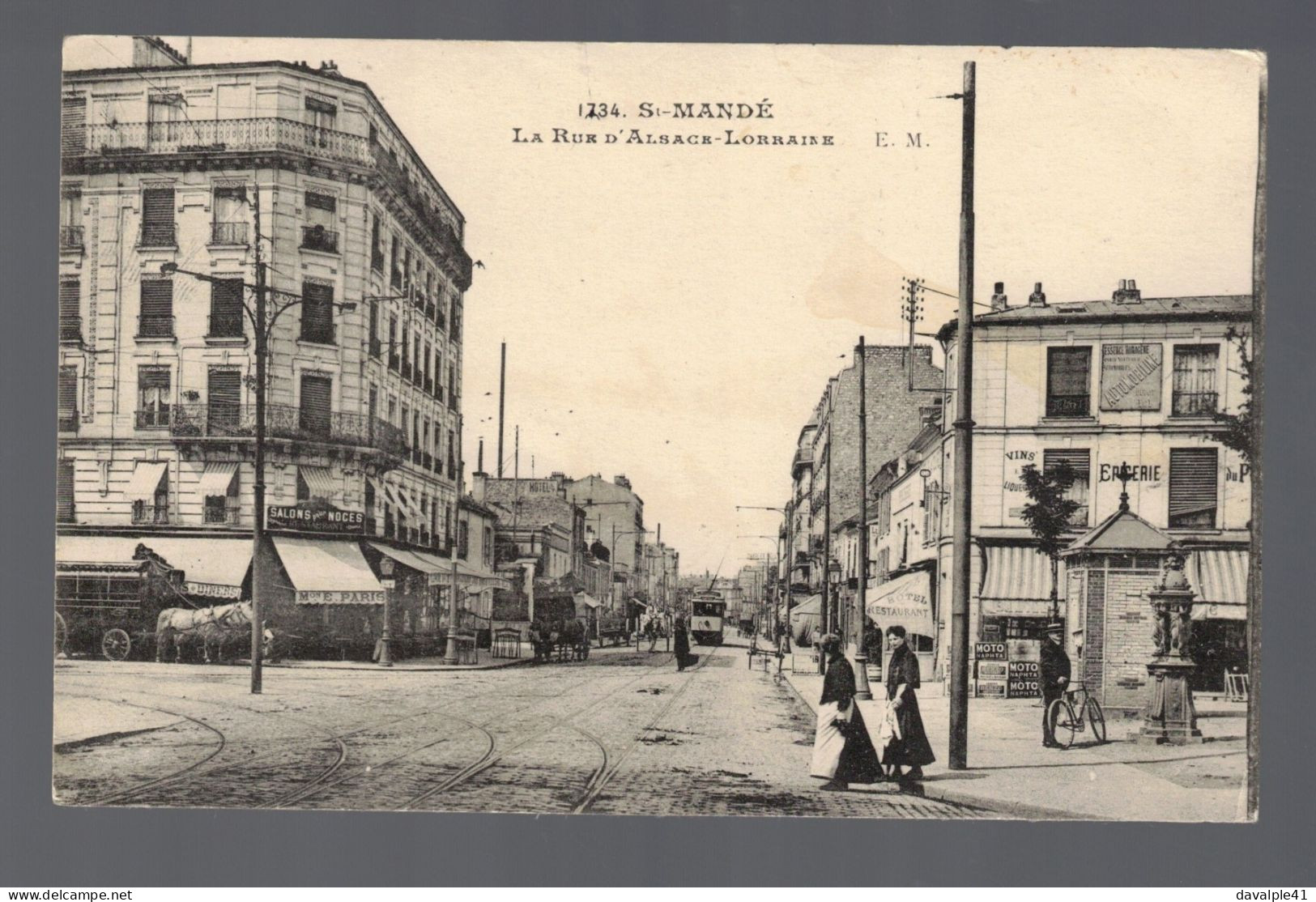 94  SAINT MANDE  RUE D'ALSACE  LORRAINE    BON ETAT  2 SCANS - Saint Mande