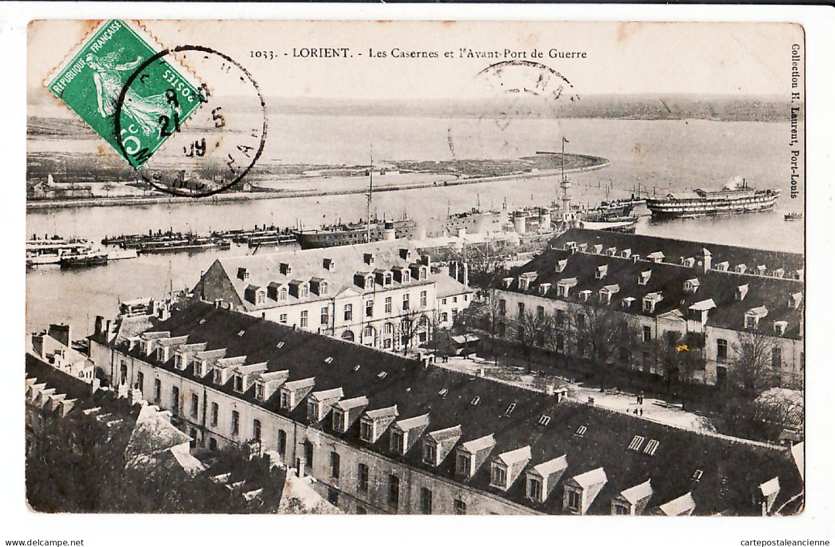 10591 / ⭐ ◉  (•◡•) LORIENT Morbihan CASERNES Avant PORT De GUERRE 1909 à CARRE Caissiere Maison Peuple Penhoet Loire - Lorient