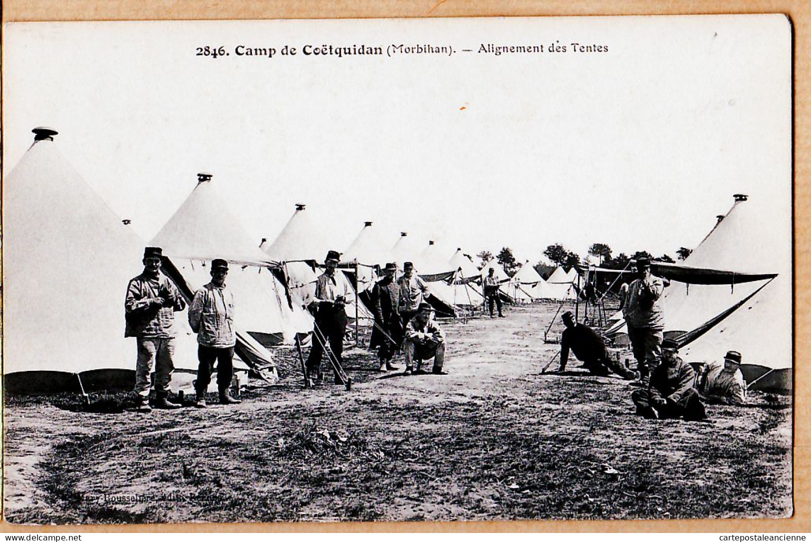 10662 / ⭐ ◉  Guer CAMP De COETQUIDAN 56-Morbihan Alignement Des Tentes CPA Militaria 1910s MARY-ROUSSELIERE 2846 - Guer Coetquidan