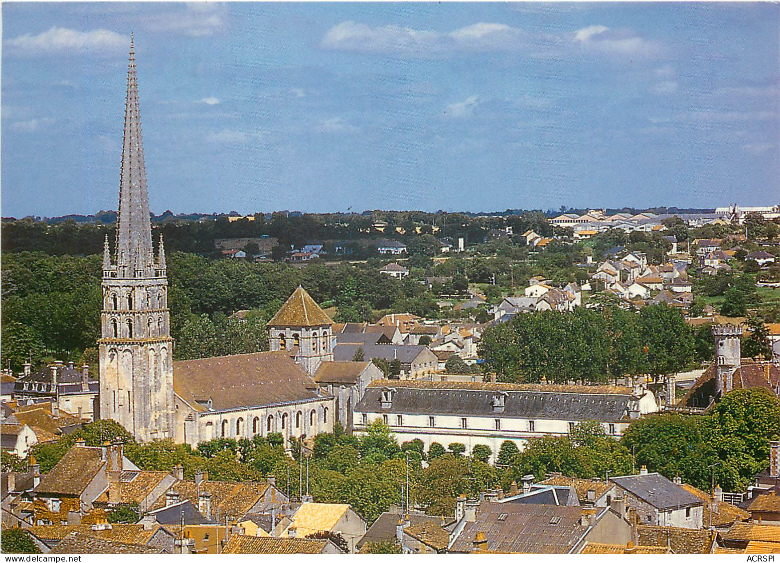 Saint Savin Sur Gartempe L Eglise Et L Ancienne Abbaye Vue De L Est 7(scan Recto-verso) MD2587 - Saint Savin