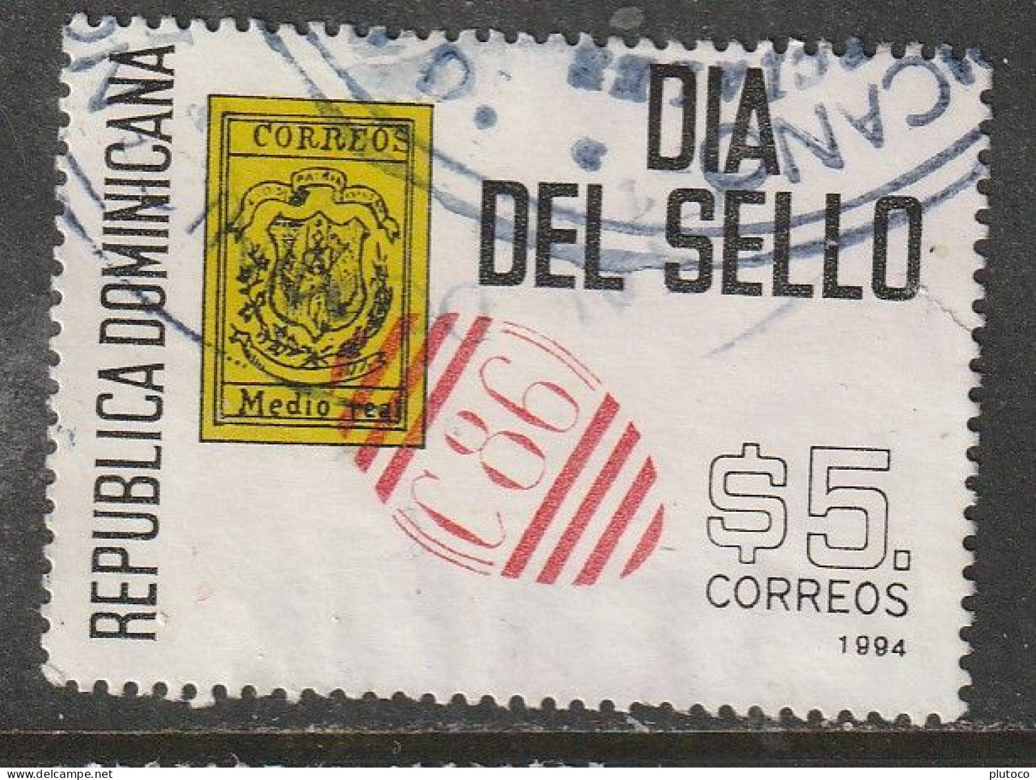 REPÚBLICA DOMINICANA, USED STAMP, OBLITERÉ, SELLO USADO - Dominikanische Rep.