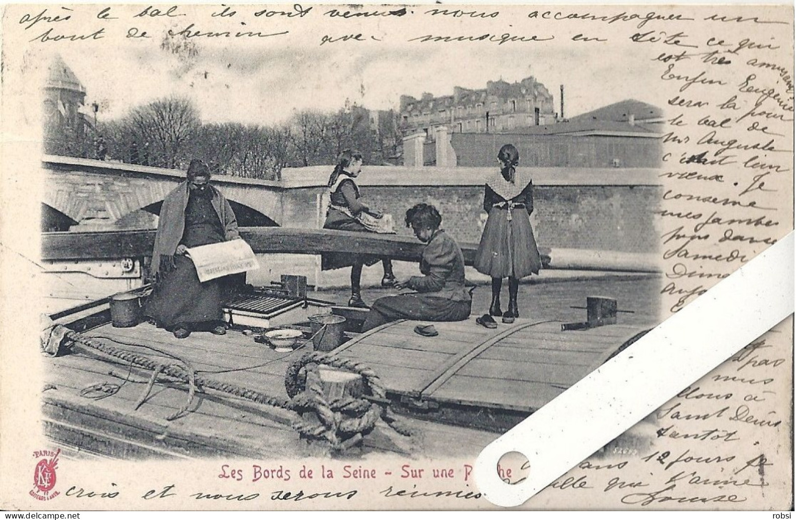 75 Petits Métiers,  " à La Palette Rouge" , Les Bords De La Seine, Sur Une Péniche,  D4010 - La Seine Et Ses Bords