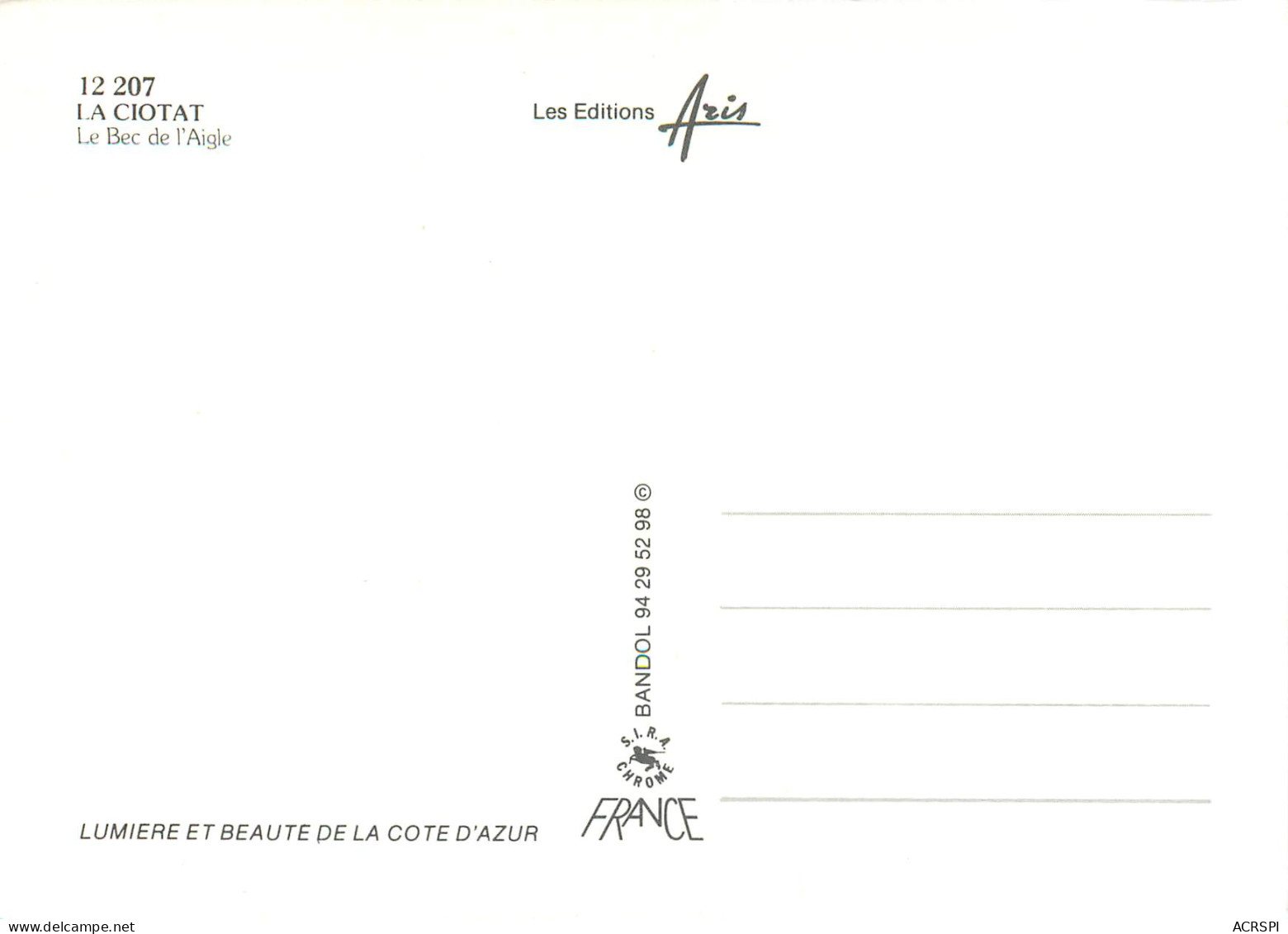 LA CIOTAT Le Bac De L Aigle 8(scan Recto-verso) MD2594 - La Ciotat