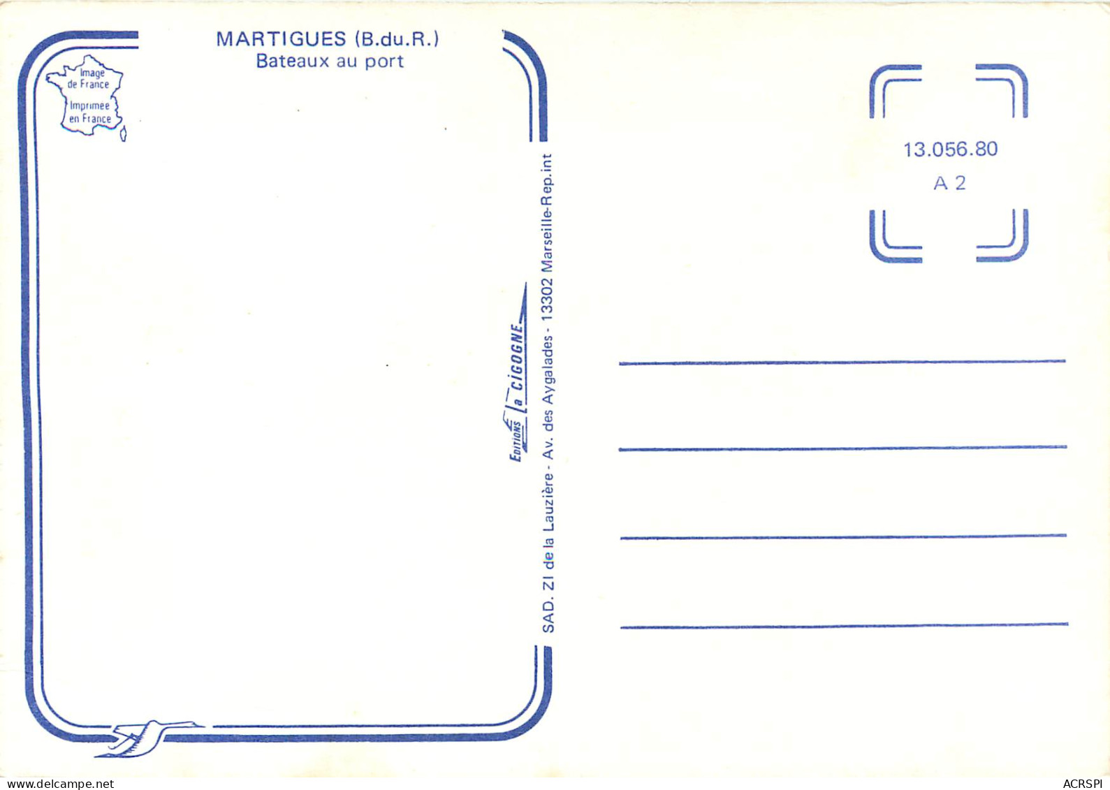 MARTIGUES Bateaux Au Port 20(scan Recto-verso) MD2594 - Martigues