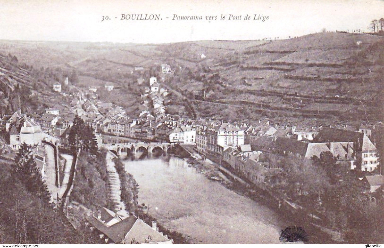 BOUILLON - Panorama Vers Le Pont De Liege - Bouillon