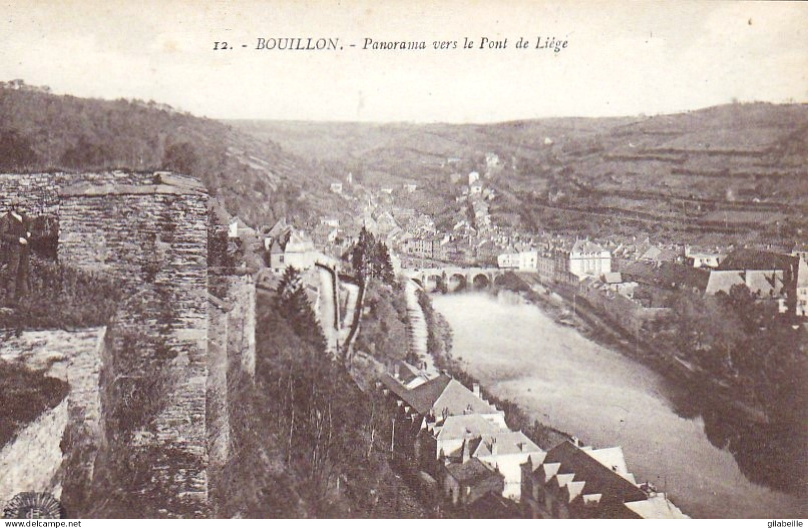 BOUILLON - Panorama Vers Le Pont De Liege - Bouillon