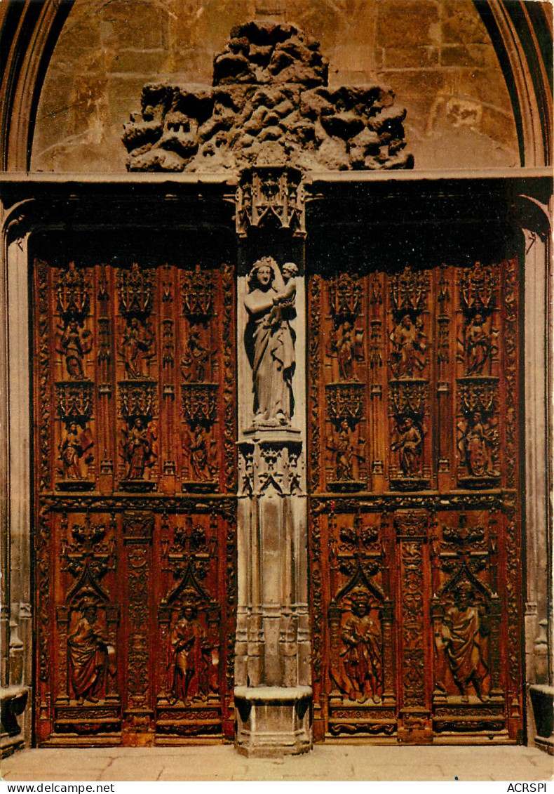 AIX EN PROVENCE Cathedrale Saint Sauveur Portes En Bois Sculpte 12(scan Recto-verso) MD2595 - Aix En Provence