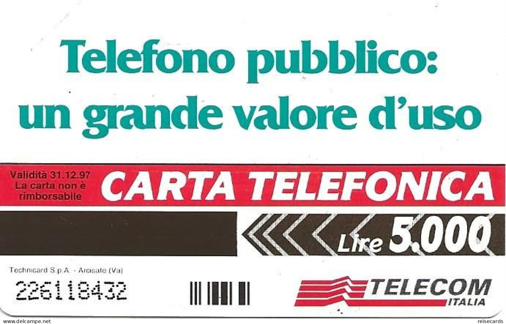 Italy: Telecom Italia - Telefono Pubblico - Openbare Reclame