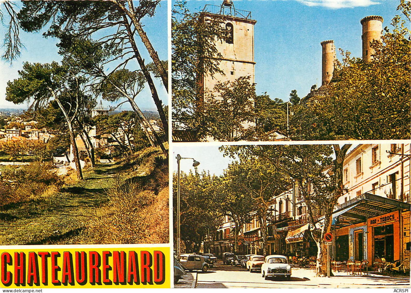 CHATEAURENARD Le Cours Echappee Sur La Ville Le Vieux Chateau 9(scan Recto-verso) MD2596 - Chateaurenard