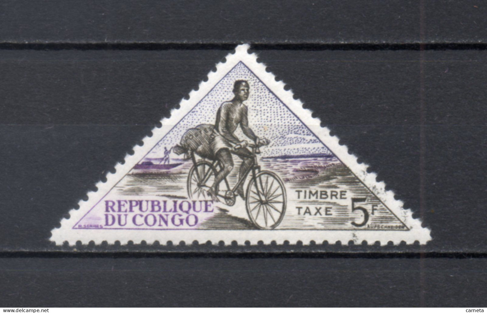 CONGO  TAXE  N° 40    NEUF SANS CHARNIERE COTE 0.50€     CYCLISTE VELO - Neufs