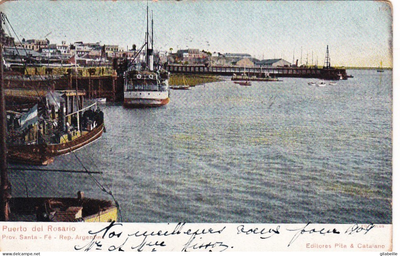 Santa Fé Républica Argentina  - Puerto Del Rosario De SANTA FE - 1908 - Argentine