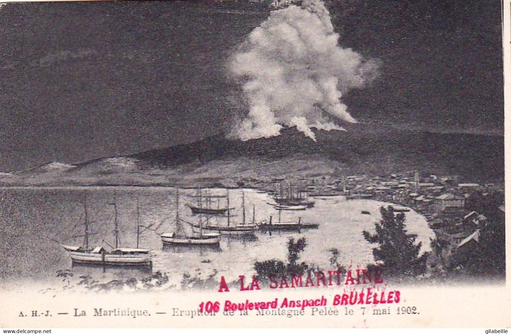 A Martinique éruption De La Montagne Pelé Le 7 Mai 1902 - Altri & Non Classificati