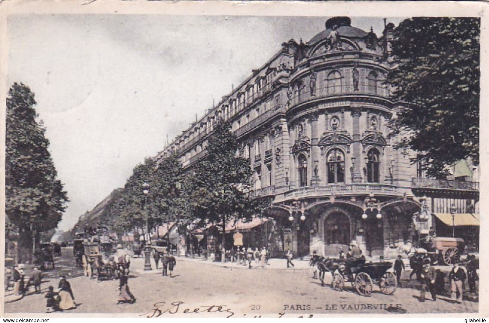 75 -  Paris 9  - Theatre  " Le Vaudeville " Boulevard Des Capucines - Distrito: 09