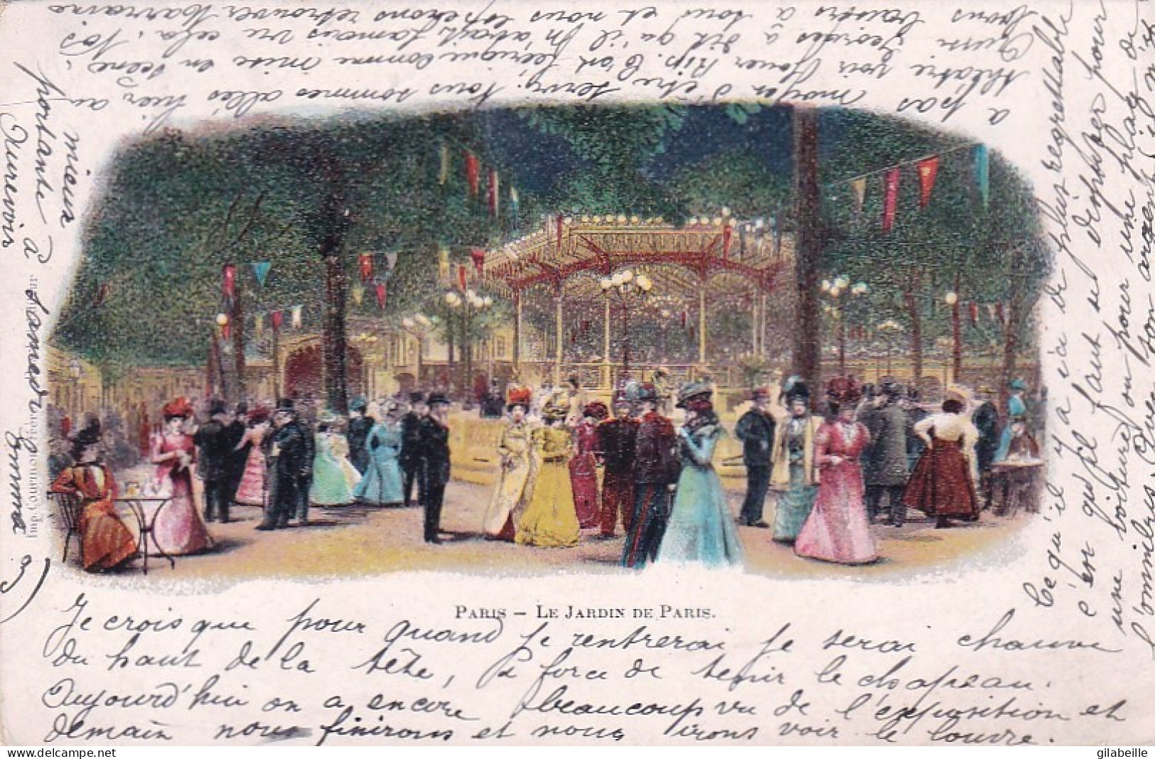 75 -  Paris - Le Jardin De Paris - Litho 1900 - Autres & Non Classés