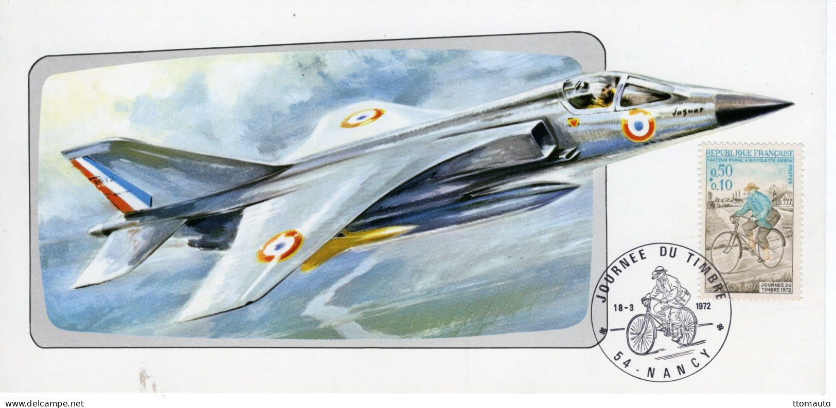 Avion 'Jaguar' Fabrique En Coopération Par Bréguet Aviation Et British Aircraft Corp- Aquarelle Par Paul Lengellé - CPM - 1946-....: Modern Era