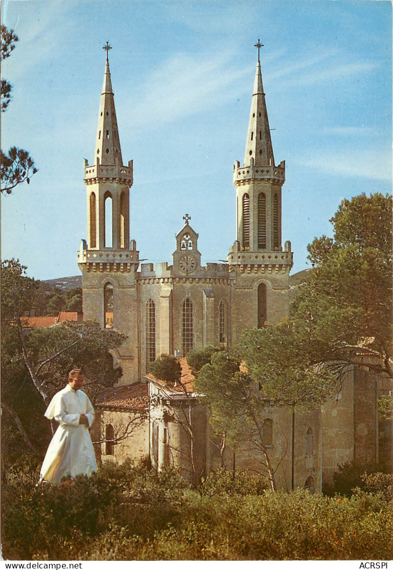 Abbaye De Saint Michel De Frigolet Par TARASCON Mediation Dans Le Parc 22(scan Recto-verso) MD2592 - Tarascon