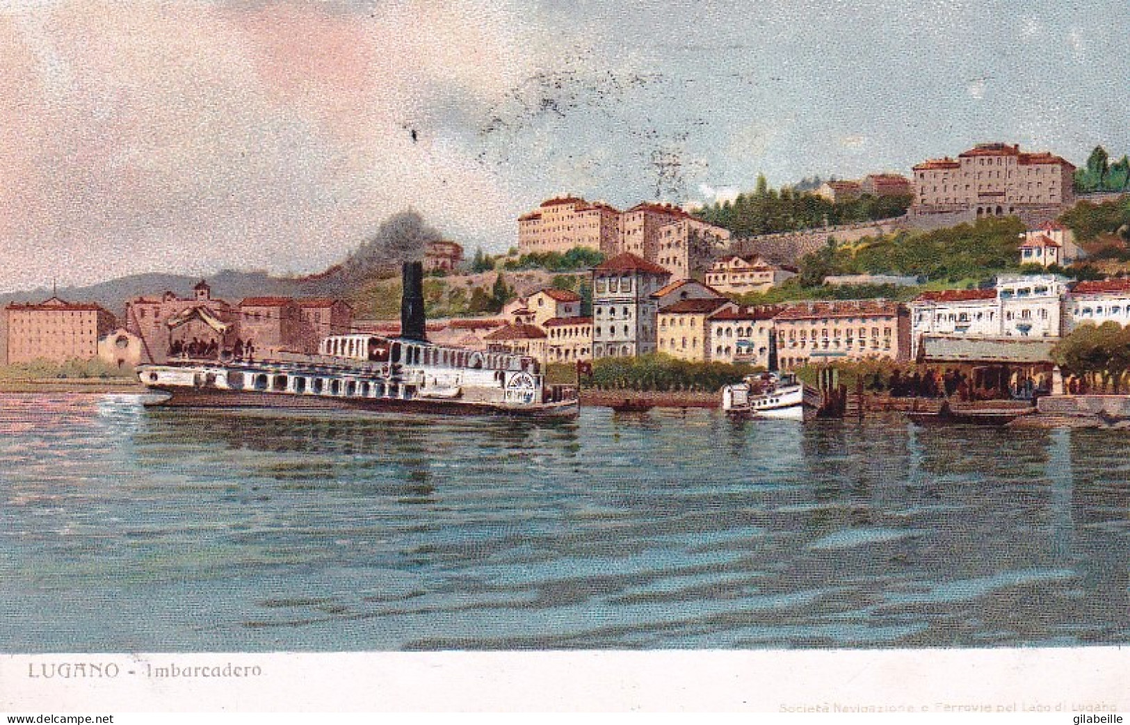 Tessin-  LUGANO - Imbarcadero 1907 - Otros & Sin Clasificación