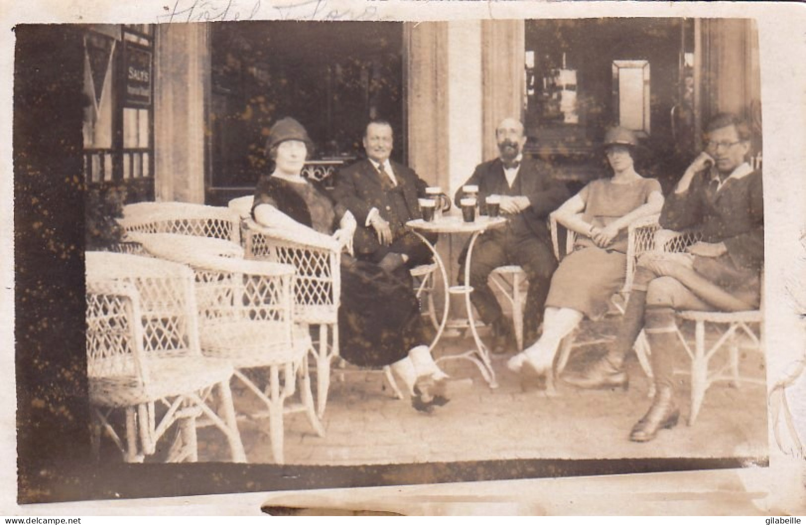 LIER - LIERRE - Foto Kaart  - ( Hotel Flora ? )  Café Terras - Terrasse De Café  - Aout 1926 - Lier