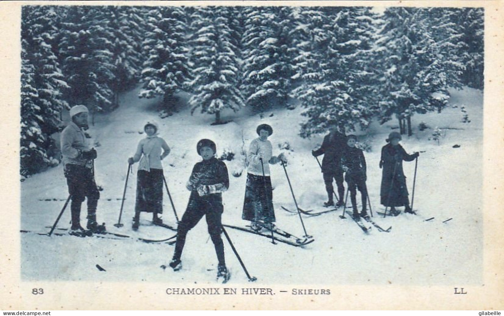 74 - CHAMONIX En Hiver - Skieurs - Chamonix-Mont-Blanc